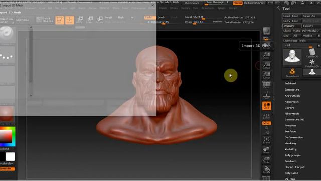 Sculptris и ZBrush проблемы с симметрией смотреть онлайн