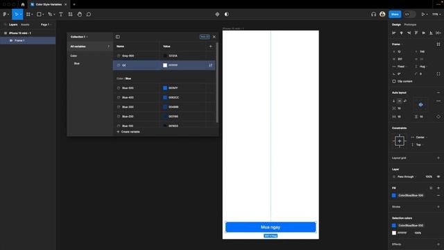 Figma Update • Config 2023 | Tạo bảng màu trong "Local Variables" смотреть онлайн