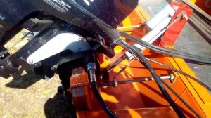 Самодельный трим лодочный мотор Тохатсу 18.