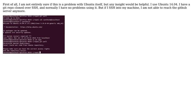Ubuntu: Git SSH not working in SSH session смотреть онлайн