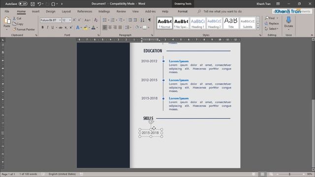 Creative Resume Template Design in Microsoft Word | CV Template смотреть онлайн