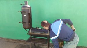 Смокер,коптильня 5в1 из газовых баллонов. ОБЩИЙ ОБЗОР