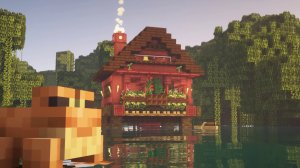 Учебник по майнкрафту, как построить стартовый дом из мангровых зарослей, minecraft.