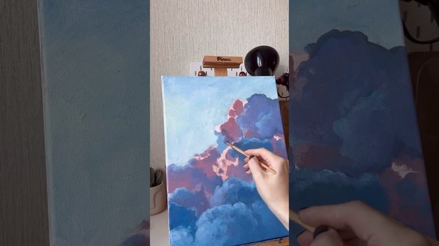 Как продавать картины? Картина маслом облака. Художник Москва #oilpainting #art #artsk #картины смотреть онлайн