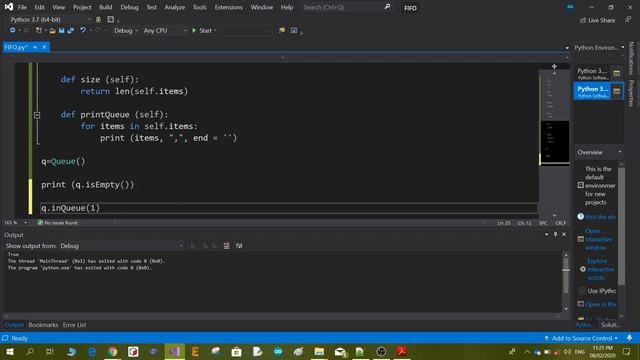 FIFO Queue implementation in Python смотреть онлайн