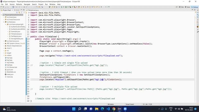 Playwright with Java - File Upload смотреть онлайн