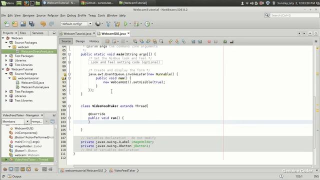 Java Webcam Capture for Beginners #3 : Video Feed from Webcam using Thread смотреть онлайн