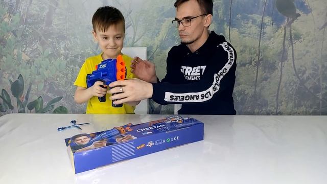 Распаковка и обзор на новый NERF X-HERO (НЕРФ) смотреть онлайн