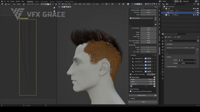 3D Hair Brush 4.4.1 | Support Blender 3.6 | VFX Grace смотреть онлайн