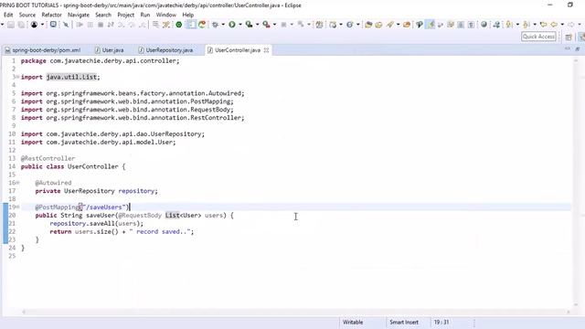 Spring Boot with Apache Derby Embedded Database | Java Techie смотреть онлайн