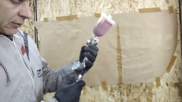 Мини-краскопульт РУССКИЙ МАСТЕР. Обзор,тест,покраска. смотреть онлайн