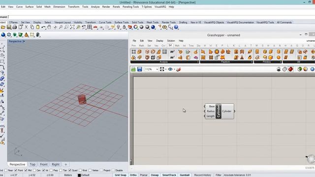 Grasshopper Tutorial - Cylinder смотреть онлайн