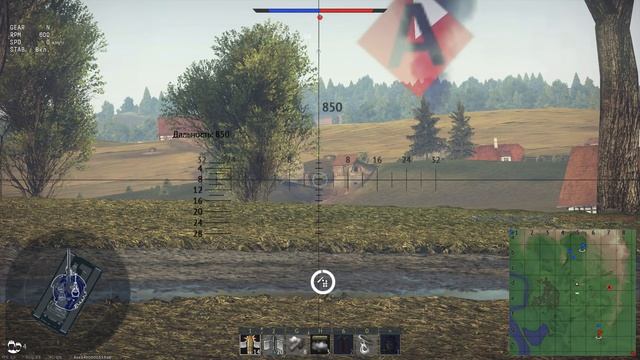 Т-62М-1: СГОРЕЛО ВСЁ СЕЛО в WAR THUNDER! смотреть онлайн