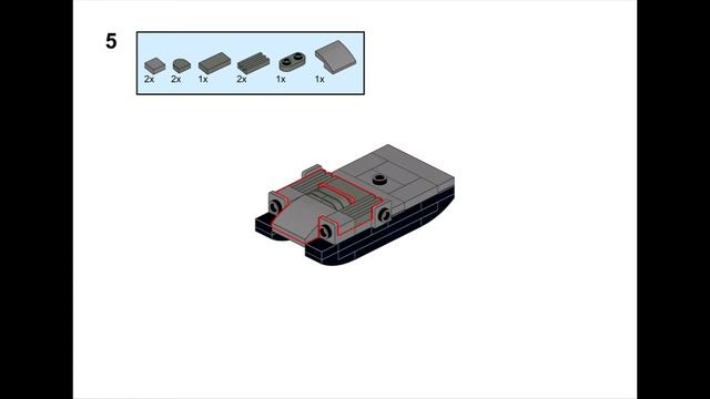 Лего мини танк Waffentrager Auf E 110