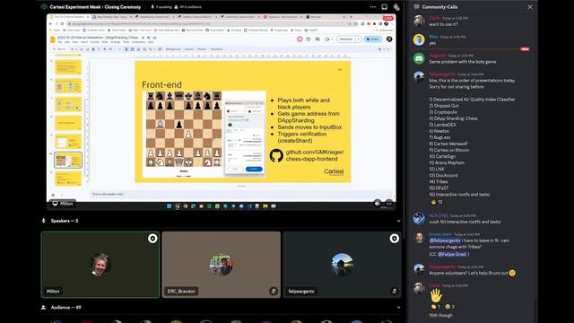 Cartesi Experiment week - dApp Sharding: Chess смотреть онлайн