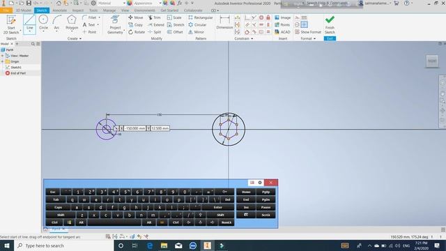 Autodesk Inventor 2D and 3D basic works knowledge 2020 Tutorial смотреть онлайн