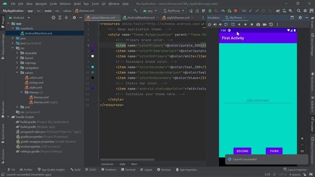 6. Themes, Styles & Adaptive Icons in Android | Android Development with Kotlin | Kotlin Tutorial смотреть онлайн
