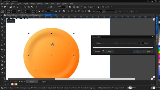 How to Create a 3D UI Play Button | CorelDRAW Tutorial смотреть онлайн