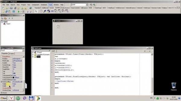 Delphi7 урок 3 [Три вируса, каждый за 5 минут]