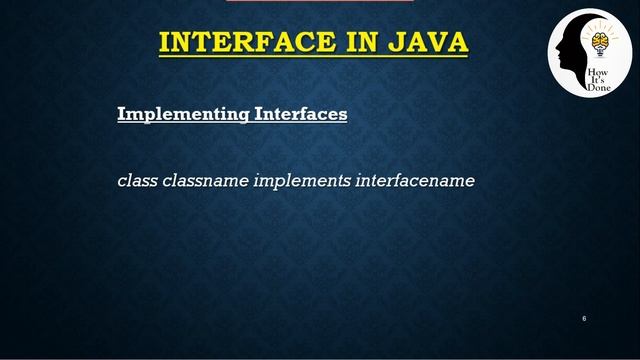 EC312-OBJECT ORIENTED PROGRAMMING : Interface in JAVA (Module IV : Part 1) смотреть онлайн