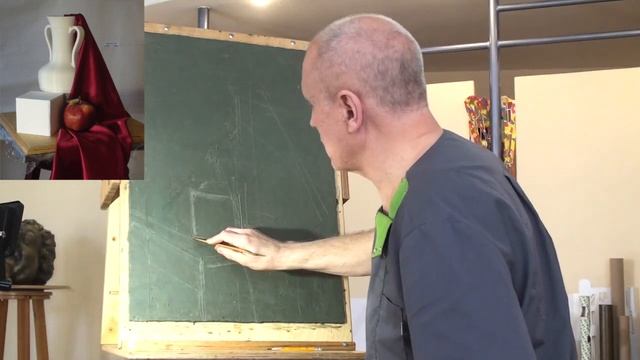 Прорисовка будущего рельефа (Уроки скульптуры и рисунка) смотреть онлайн