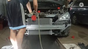 opel astra очередная замена радиатора кондиционера