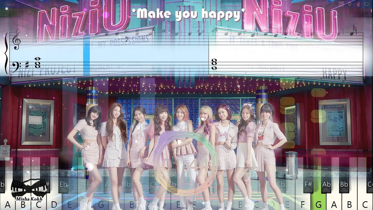 NiziU - Make You Happy [Piano Tutorial | Sheets | MIDI] Synthesia