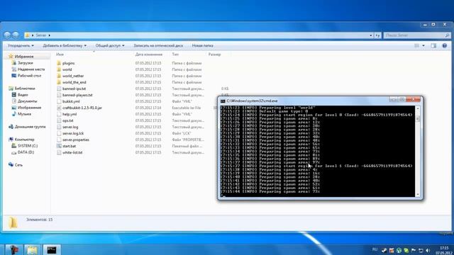 Сервер в майнкрафт версии 1.2.5 смотреть онлайн