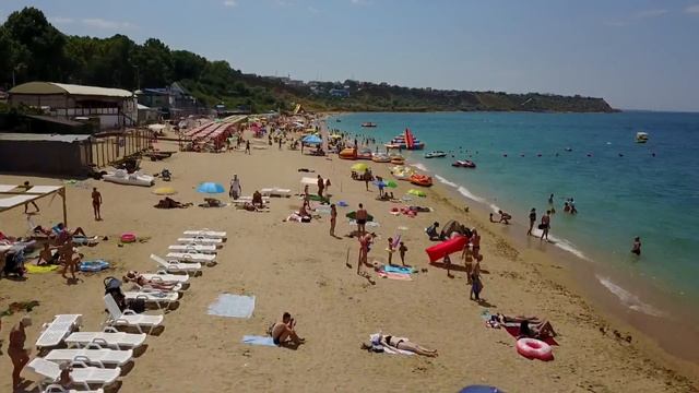 Севастополь. Пляж Учкуевка. 22.07.2017 смотреть онлайн