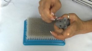 МК Мышка / сухое валяние игрушек из шерсти  мастер класс