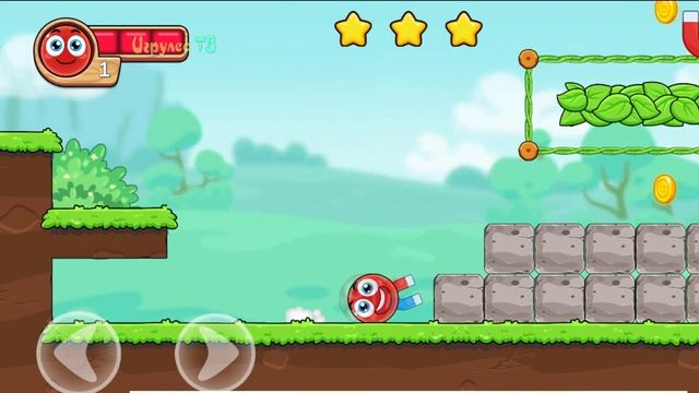 Бесстрашный Красный Шарик против летучих мышей Ball Hero2 смотреть онлайн