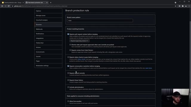 React Course - Deployment - Branch Protection Rules смотреть онлайн