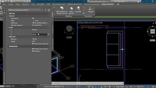 Vídeo 9 Mobiliario 3d AutoCAD Architecture смотреть онлайн