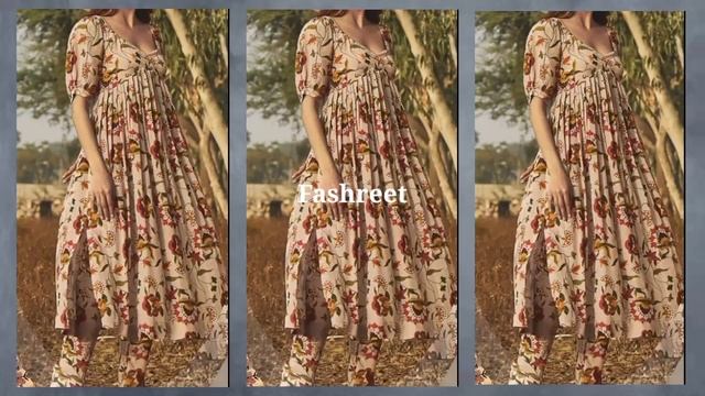 Simple & Stylish All Over Printed Anarkali Suit Design Ideas 2023 смотреть онлайн