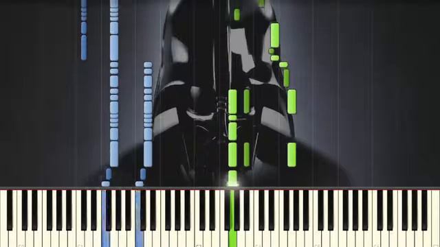 Star Wars The Imperial March (Darth Vader's Theme) Piano tutorial Synthesia смотреть онлайн