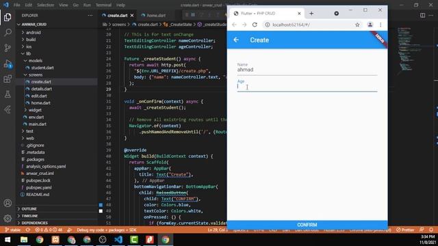 FLUTTER CRUD смотреть онлайн