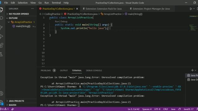 How to solve unresolved compilation error main java.lang.error ? смотреть онлайн