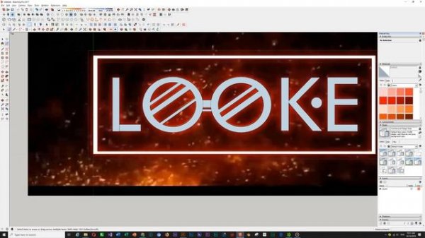Sketchup Tutorial - How to create a 3D logo from 2D logo