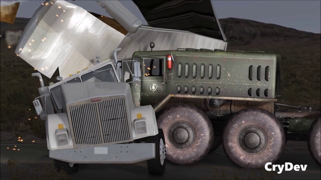 BeamNG MOD: MAZ-535 W/Trailer 1.0 Crash Testing смотреть онлайн