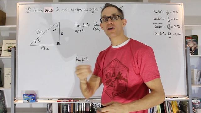 3- Sinus cosinus et tangente des angles remarquables 30, 45 et 60 degrés смотреть онлайн