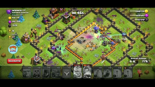 How to loot and Best attack with bowler#how to get full Star with the bowlers#GAME ZONE#gamezone# смотреть онлайн