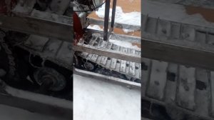 Обзор на самодельный снегоход/буран/ самодельная гусеница