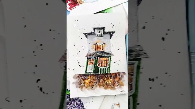 #drawing #watercolor #art смотреть онлайн