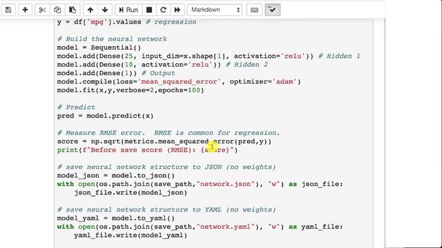 Saving and Loading a Keras Neural Network (3.3) смотреть онлайн