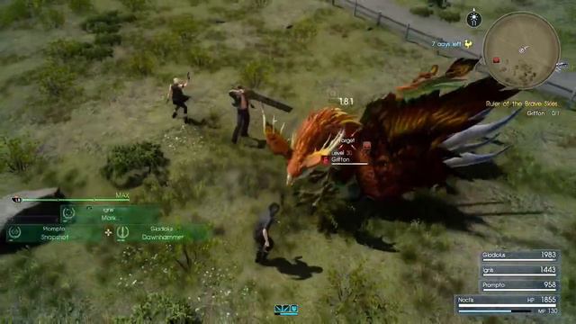 Final Fantasy 15 Epic Boss Battle - Griffon смотреть онлайн