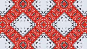 Русский народный орнамент. Мезенская роспись. Бесплатный футаж. Зацикленное видео. 5