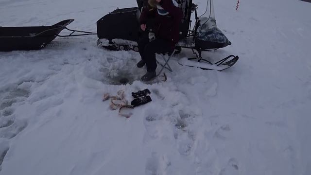 Взял Машу на раздачу окуня! Рыбалка 2021 . Семейный выезд просто в кайф.Снегоход Бурлак Егерь. смотреть онлайн