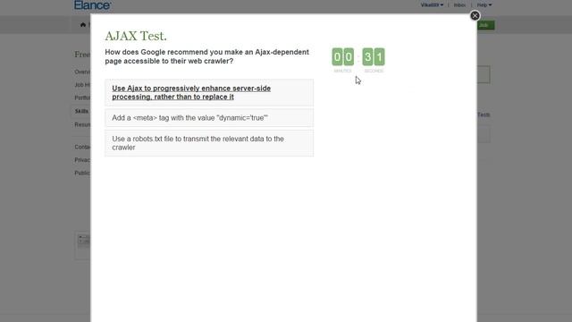Elance AJAX Test Answers 2015 смотреть онлайн