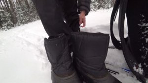 Лыжный поход на туристических лыжах.