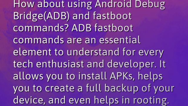 What is adb fastboot commands? смотреть онлайн